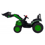 Elektrický traktor/bager - zelený